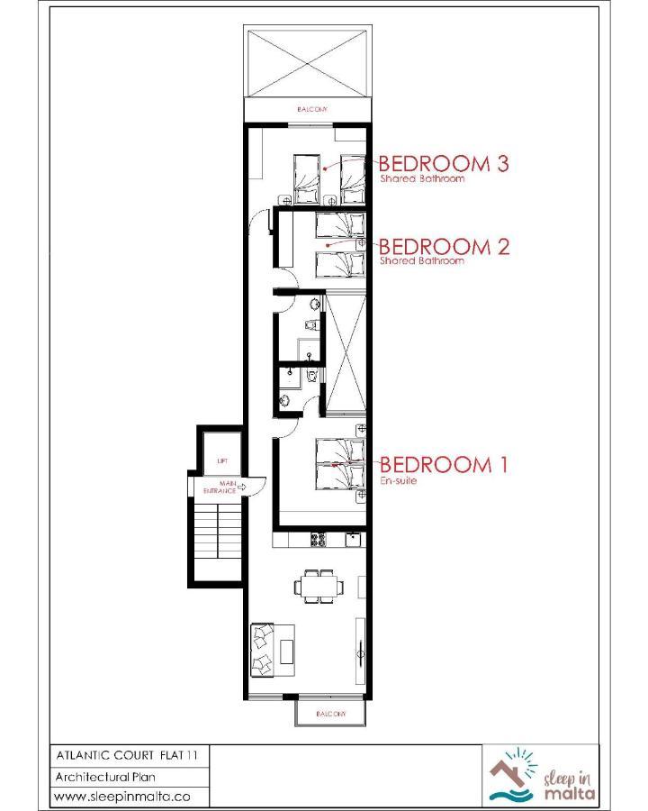 F11 Room 2, Private Room Two Single Beds Shared Bathroom In Shared Flat ムサイダ エクステリア 写真